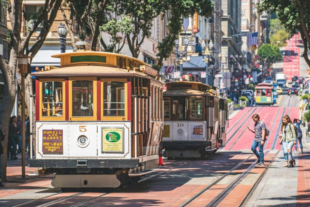 San Francisco street car trolley